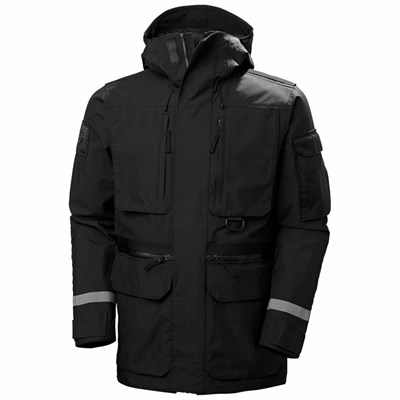 Men's Helly Hansen Arctic Transition Winter Jackets Black | 429-ZNEPXB